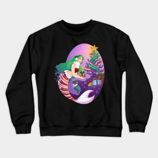 Mermaid Christmas Crewneck Sweatshirt